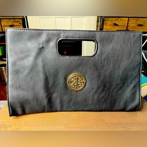 Gold Emblem Handbag